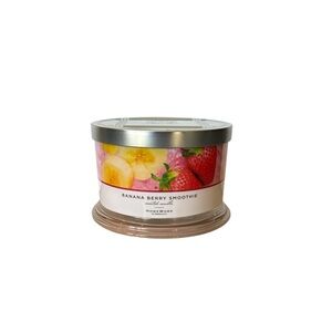 Homeworx Slatkin & Co. Banana Berry Smoothie (Strawberry, Vanilla) 4 Wick Candle